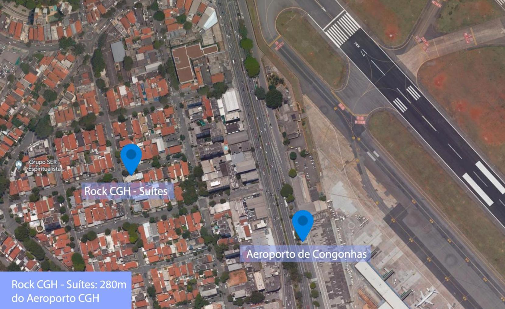 Rock Cgh Suites - Aeroporto De Congonhas Sao Paulo Bagian luar foto